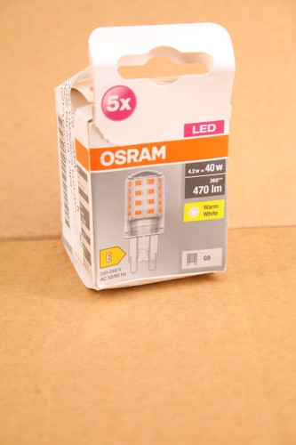 5er pack osram led base - pack, g9